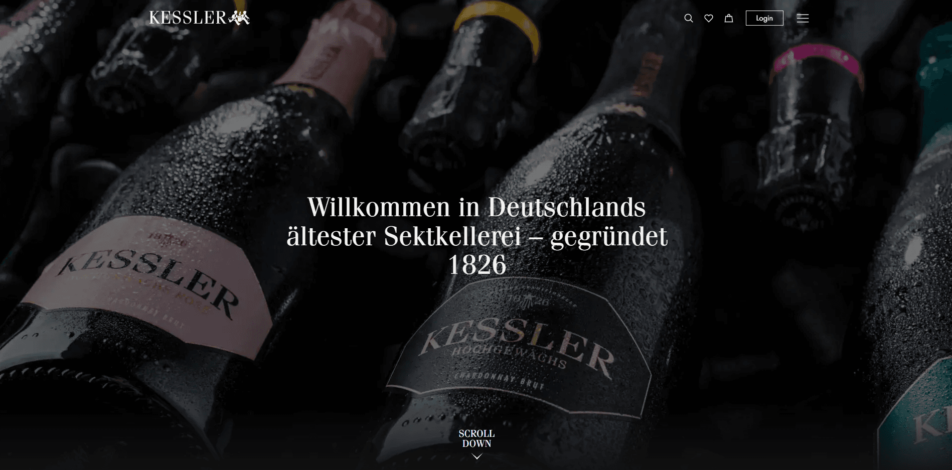 Ein Bild der Startseite von kessler-shop.de