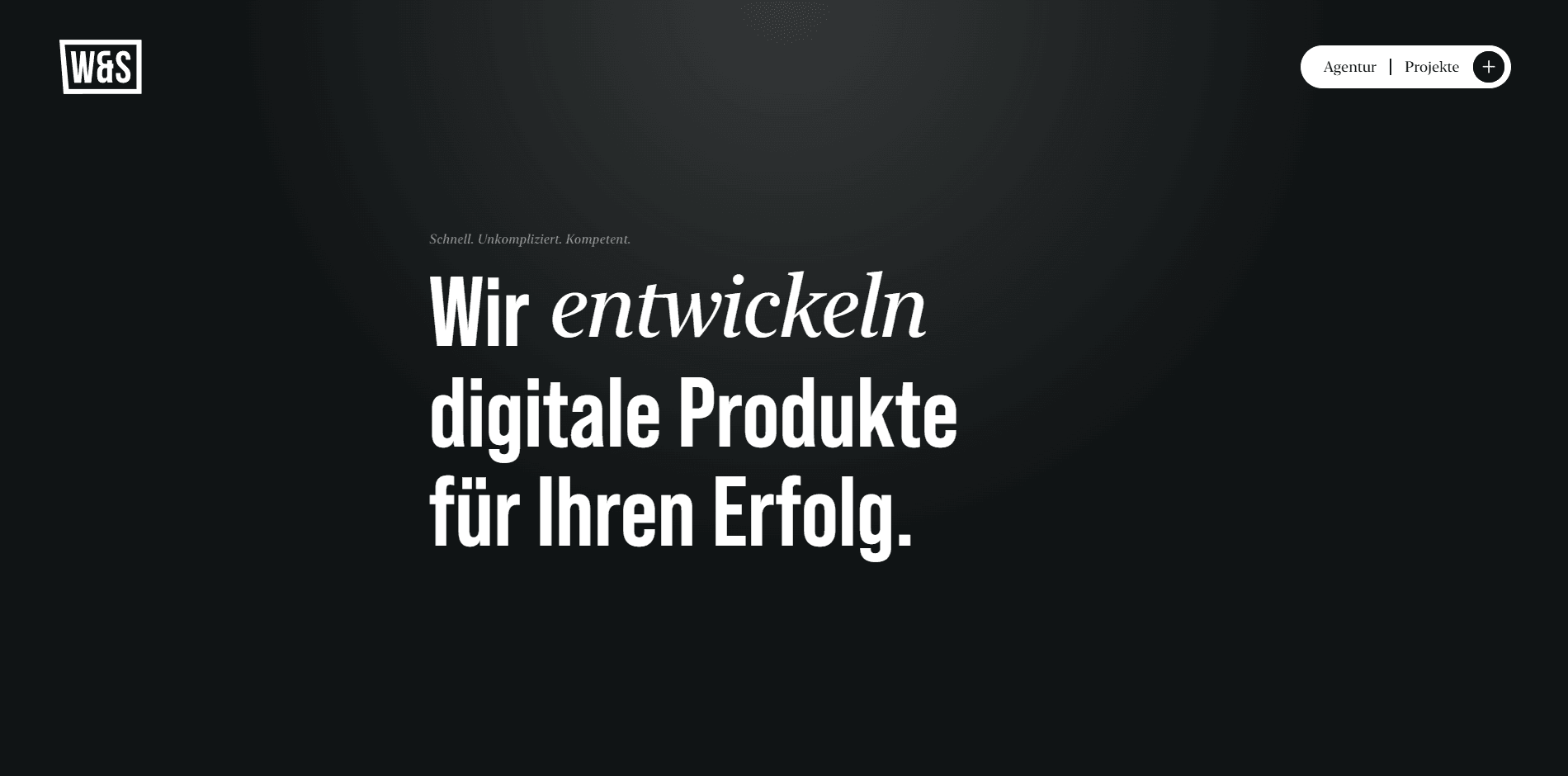 Ein Bild der Startseite von wus.de